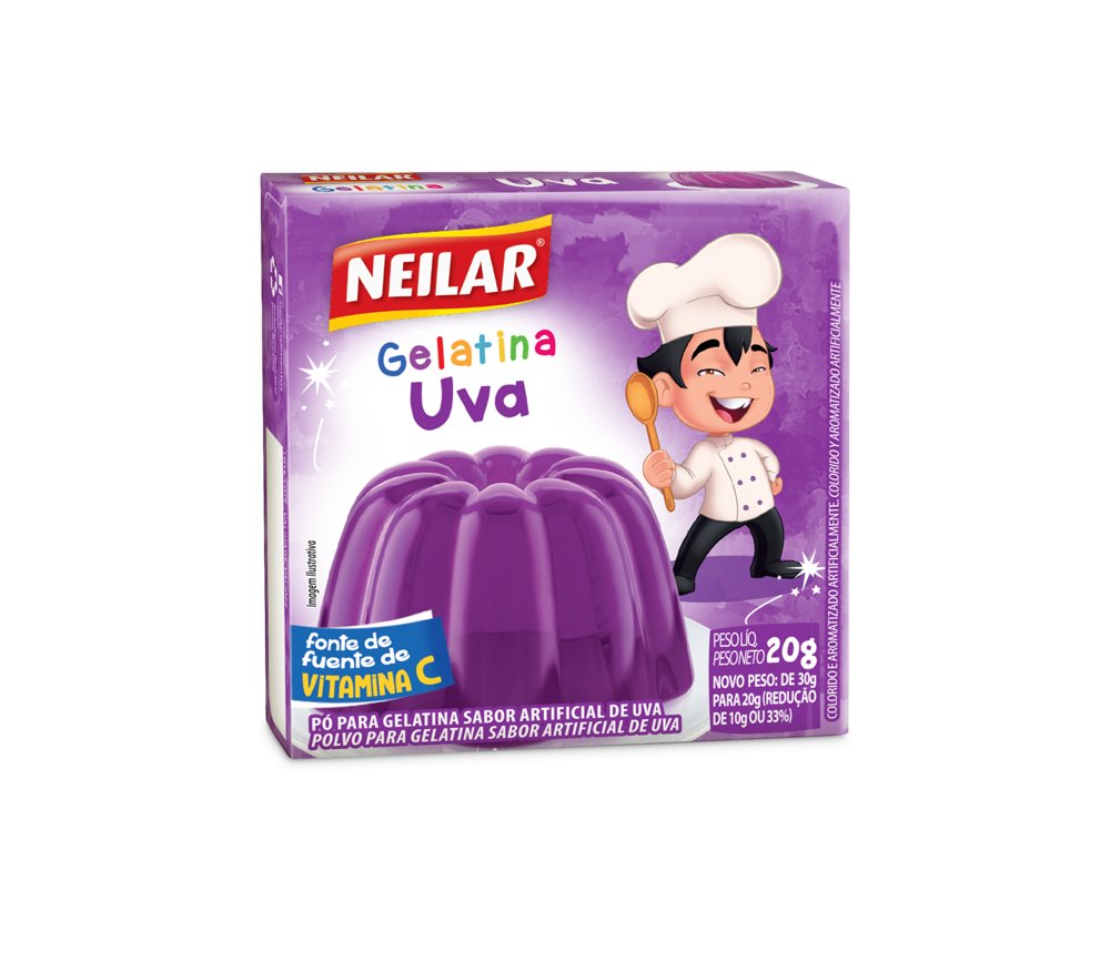 Gelatina sabor Uva Neilar 20g