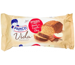 BOLO INTEGRAL MAÇÃ COM CANELA E CHIA PANCO 250G