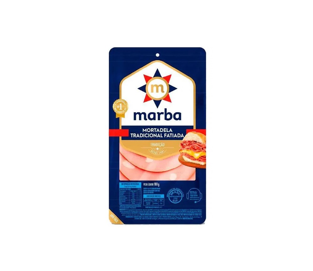 Mortadela Fatiada Marba 180g