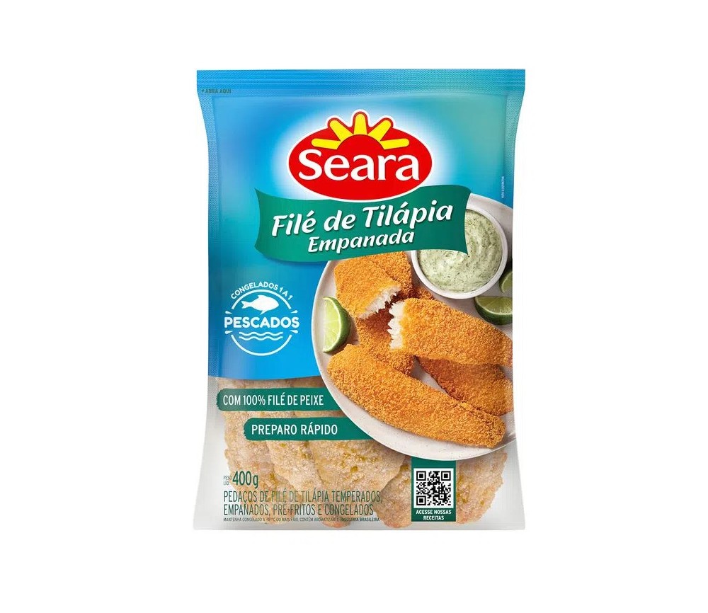 Filé de Tilápia Empanada Seara 400g