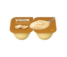 Sobremesa Láctea Sabor Chocolate Branco Vigor 180g