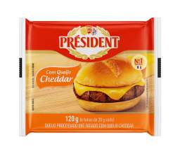 Queijo Processado c/ Cheedar President 120g