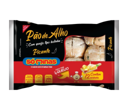 Pão de alho sabor Picante Só Minas Embalagem 400g