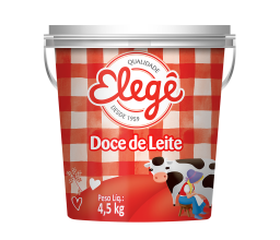 Balde Doce de leite elegê 4,5kg