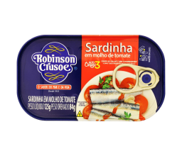 Sardinha em Molho de Tomate Robinson Crusoe 125g