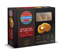 Mini Bolinho de Carne-Seca Catupiry 300g