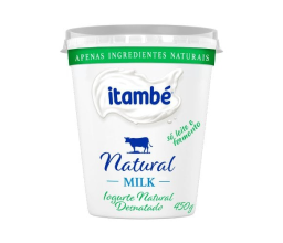 Iogurte Desnatado Natural Milk Itambé 170g