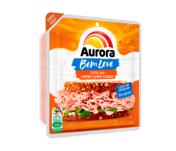 Lombo Suíno Cozido Fatiado Bem Leve Aurora 180g