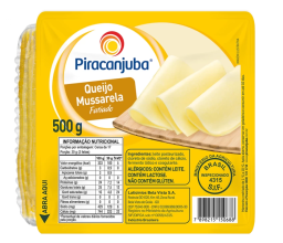 QUEIJO MUSSARELA FATIADO PIRACANJUBA 500G
