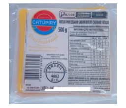 Queijo Processado Fatiado sabor Queijo Cheddar...