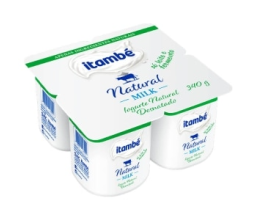Iogurte Desnatado Natural Milk Itambé Bandeja 340g