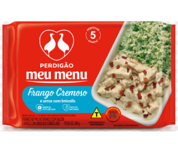 Meu Menu Frango Cremoso e Arroz com Brócolis...