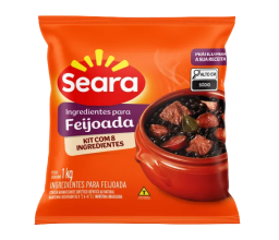Ingredientes para Feijoada Seara 1kg