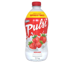 Bebida Láctea Fermentada Sabor Morango Pulsi 1,1KG