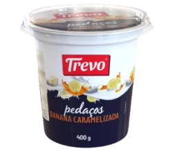 Iogurte com Pedaços de Banana Caramelizada...