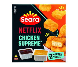 Chicken Supreme c/ 2 molhos e 10 Empanados...