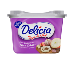 Margarina Com Sal Alho e Cebola Delicia 500g
