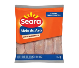 Meio da Asa Com Osso Seara 1kg