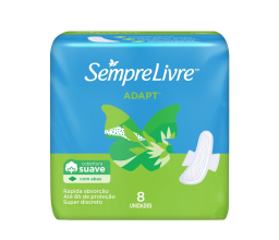 Absorvente Sempre Livre 8 Unidades