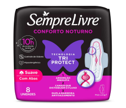 Absorvente Conforto Noturno Sempre Livre 8...