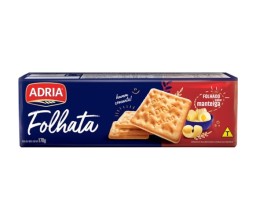 Biscoito Cream Cracker Folhata Adria 170g