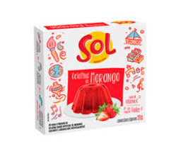 Gelatina Sabor Morango Sol 20g