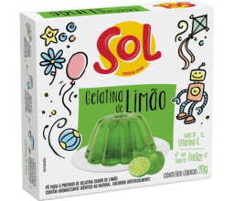 Gelatina Sabor Limão Sol 20g