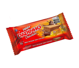 Wafer Recheado Chocolate Dadinho 90g