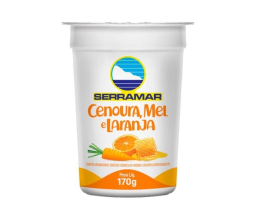 Iogurte Sabor Cenoura, Laranja e Mel Serramar 170g