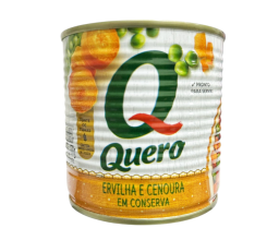 Ervilha e Cenoura em Conserva Lata Quero 280g