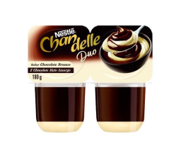 Sobremesa Láctea Chocolate Branco e Meio Amargo...