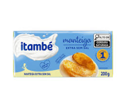 Manteiga Extra Sem Sal Itambé 200g