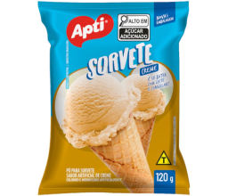 Pó para Sorvete Sabor Creme...
