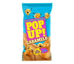 Pipoca Pronta Crocante Sabor Caramelo Pop Up 50g