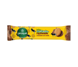 Biscoito Leite Maltado Recheado Sabor Chocolate...