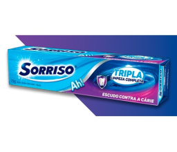 Creme Dental Tripla Limpeza Completa Sorriso 70g