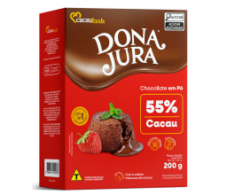 Chocolate em Pó 55% Cacau Dona Jura Cacau Foods...